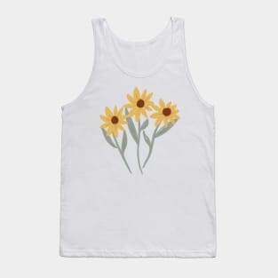 cute sunflower bouquet illustration Tank Top